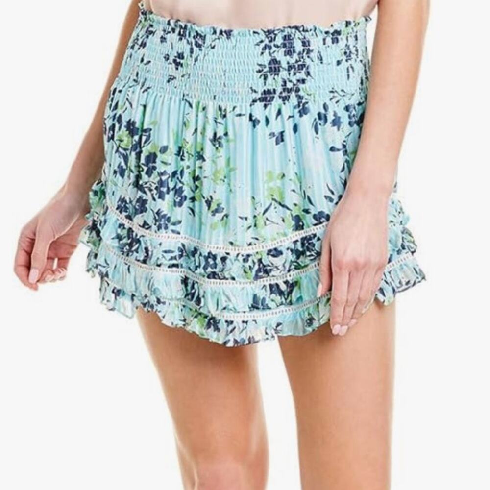 Ramy Brook Women's Dixie Blue Floral Mini Skirt XS